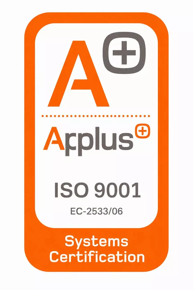 Applus ISO 9001 EC-2533/06 Systems Certification